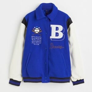 Blue Baseball Jacket, H&M, Size M